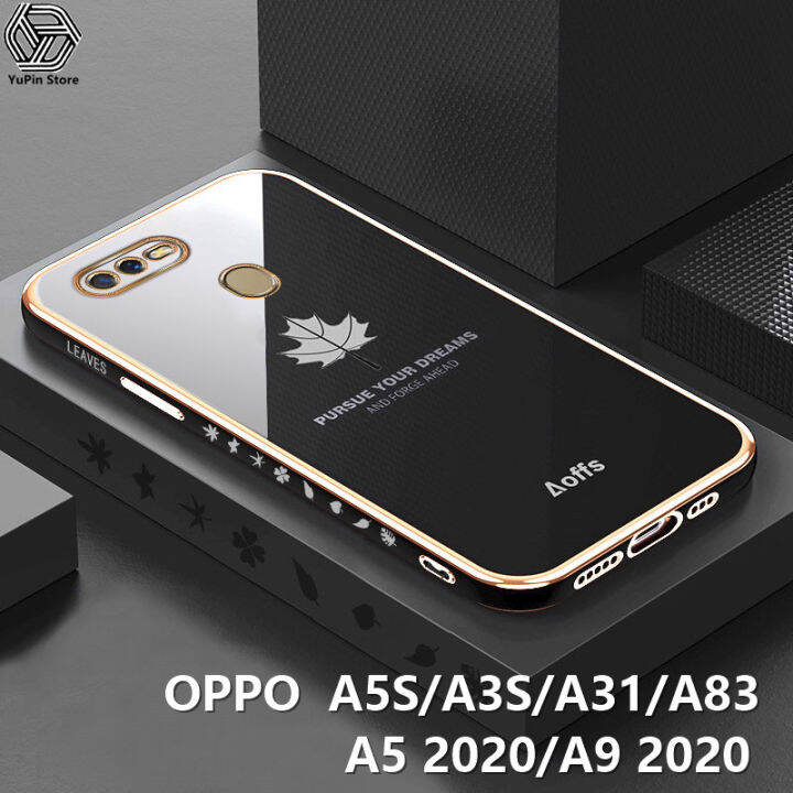 Yupin เคสโทรศัพท์มือถือใบเมเปิลสำหรับ Oppo A5s A3s A5 2020 A9