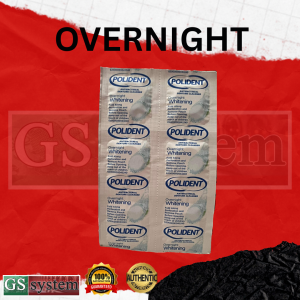 POLIDENT OVERNIGHT WHITENING DENTURE CLEANSER 6 TABLETS