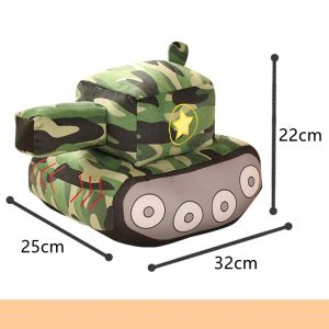 New creative Tank Car Plush Dolls Simulation Peluche Toys Novelty Plush Toys Stuffed Soft Pillow Birthday Gift For Boys Kids2026