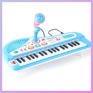 Kids Piano 37 Keys Mini Electronic Organ Musical Piano Teaching Keyboard With Microphone Educational