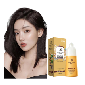 Gentle Formula Petal Hair Dye Shampoo Natural Plant Bubble Hair Color Lotion Nourishing Hair Dye Cream Cover Gray Hair Non-Stimulation