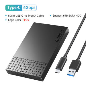 ORICO USB3.1 6Gbps HDD Enclosure SATA to Type-C HDD SSD Hard Drive Enclosure Support UASP for 7~9.5mm 2.5 Inch SSD/HDD