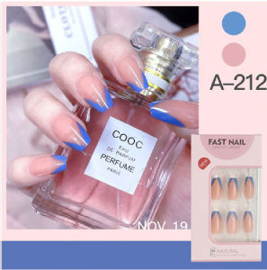 MD-K80 Kuku Palsu Motif Wanita Korea Perawatan Kuku Sticker Kuku Anti Air Hiasan Kuku Nail Art Kuku Palsu