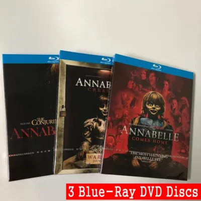 [3 blue-Ray DVDs Collection] Annabelle :the Conjuring Universe HD 1080p Language:english and French/subtitle:english and Thai