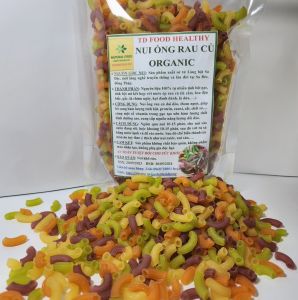 Nui nui rau củ NGŨ SẮC ỐNG NGẮN đầy đủ hình dạng túi 500g nui hữu cơ cho người ăn kiêng eatclean giảm cân bé ăn dặm