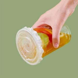 120mm Spill Proof Leak Proof Paper 500pcs for Take Out Drinks for milktea iced coffee