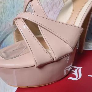 jzs Bragais style Pageant Shoes glossy 5.5 inches" Heels 888-9