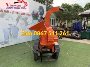 Máy băm gỗ băm cành chạy dầu điện đề tại Phú Quốc