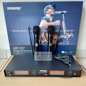 SHURE MICROPHONE UR 12D + UR12D+ WIRELESS MIC PEGANG
