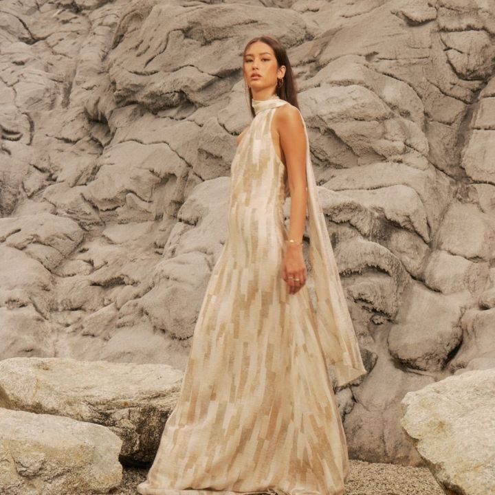 Chanté - Dalia Girl Dress in Almond
