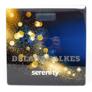 Serenity Timbangan Badan Digital Kaca DS605 Aesthetic Motif Tempered Glass Body Weight Scale