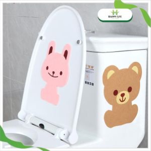 Miếng Dán Khử Mùi Bồn Cầu Hình Thú 5 Miếng – Khử Mùi Toilet Thơm Lâu Nỉ Tự Dính Giao Ngẫu Nhiên