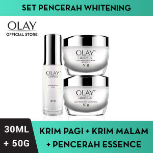 Olay Set Luminous Light Perfecting Niacinamide Skincare Brightening Day and Night Cream 50g + Serum 30ml