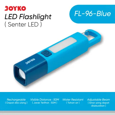 JOYKO Rechargeable LED Flashlight Senter LED Isi Ulang FL-96