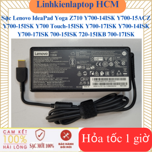 Sạc Lenovo IdeaPad Yoga Z710 Y700-14ISK Y700-15ACZ Y700-15ISK Y700 Touch-15ISK Y700-17ISK Y700-14ISK Y700-17ISK 700-15ISK 720-15IKB 700-17ISK Sạc Lenovo 20V - 6.75A - 135W chữ nhật chân USB