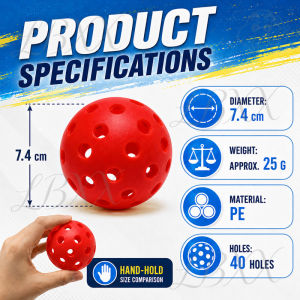 SG stock Silent Pickleball Balls Polyurethane Indoor & Outdoor Use For adults or children