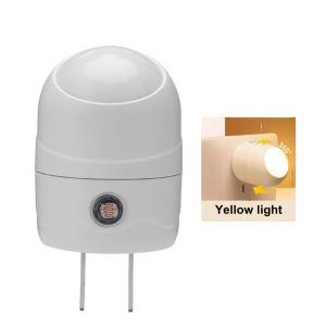 LED Rotating 360° Sensor Night Light Plug-in Remote Control Night Light Warm Soft Light Eye Protection USB Light for Corridor Bathroom Bedroom Mini Light