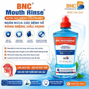 BNC Nước Súc Miệng Chuyên Biệt Ngăn Ngừa Các Bệnh Về Răng Miệng Hầu Họng - 300ml