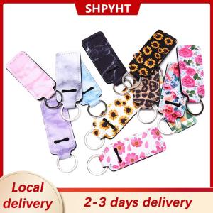 [COD] SHPYHT Local delivery Ship within 24 hours 1pcs Creative Keychain Portable Lipstick Cases Cover Balm Holders Keyring Gifts