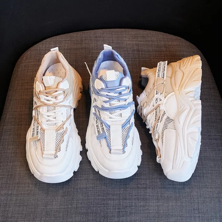 Korean High Cut Fashione chunky Rubber shoe Lazada PH