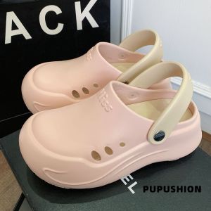 Free Shipping New Thick-Soled Closed-Toe Sandals For Women Perfect For Summer Wear Fashionable And Versatile High-Quality Non-Slip Breathable And In A Korean Style Suitable For Commuting