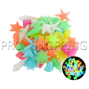 Pro หินเรืองแสง รูปหอยสังข์ ตกแต่งสวน หรือตู้ปลา ขนาดหิน 2-3cm luminous stone