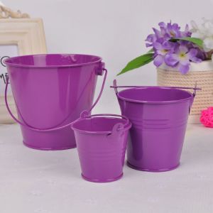 COUPLECOL Đồng quê Chậu hoa sắt Thiếc Nghệ thuật sắt Xô nước bằng thiếc Đồ trang trí Xô tưới nước Mini Mô hình thùng hoa Cắm hoa