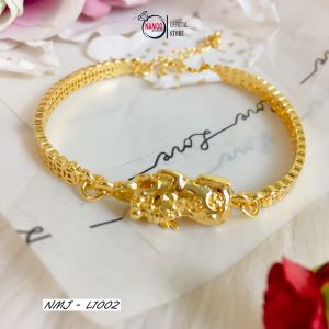 Lắc Tay Kim Tiền L1002 Mạ Vàng Mặt Tì Hưu Trang Sức Thời Trang
