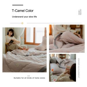 Specool® Summer Air Conditioning Quilt Super Soft and Comfortable Single/Queen/King Washed Cotton Comforters