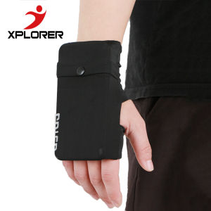 Wrist Phone Holder for Running Jogging Walking Gym Sports Extra Large Arm Band 7.5inch Mobile with Key Holder Reflective Phone Pouch for Men Women