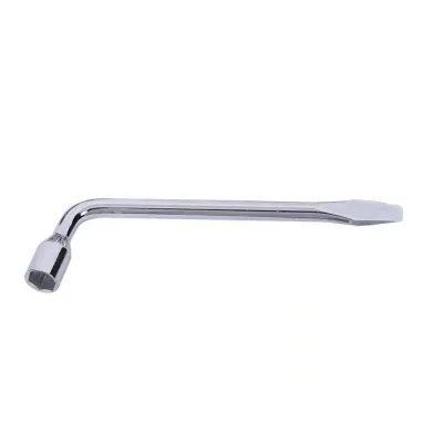 AMELY Double-end 17/19/21/22/24mm Change Pry Bar Hex Key Disassembly Socket Spanner Tool Removal Tool Socket Wrench Car Tyre Removal Tool Lug Nut Wrench Auto Spanner