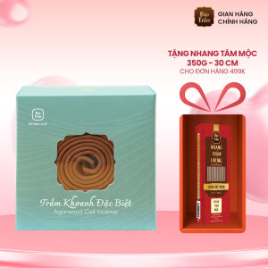 Trầm Khoanh Bảo Trầm – 20 Khoanh Xanh Ngọc | Thơm Lâu 2 Giờ | Không Hóa Chất | Xông Thư Giãn