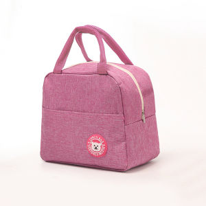 1PC Fresh Cooler Bag Insulated Lunch Bag Box Waterproof Nylon Portable Zipper Thermal Oxford Lunch Bags For Women Men