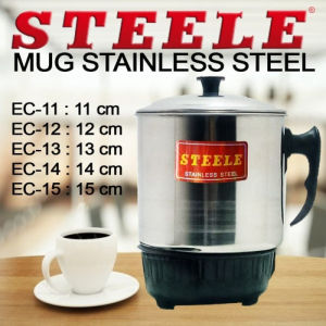 CANGKIR PEMANAS LISTRIK I MUG ELECTRIC I STEELE 13 CM