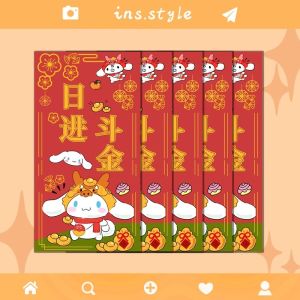 5pcs Sanrio Cute Red Envelopes Chinese New Year Festive Red Packets Gifts Gold-Embossed 2026 CNY Cartoon Angpao Prosperity & Wealth Sanrio Cartoon Cute New Year Red Envelope