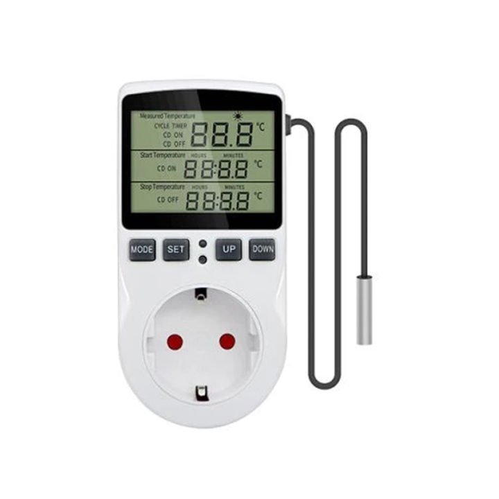 Socket Digital Thermostat 220v Temperature Controller Socket Outlet ...