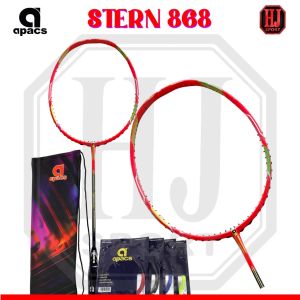 Raket Badminton Apacs Stern 868 Original Bonus Senar dan Tas