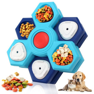 Dog Interactive Puzzle Treat Dispenser Foraging Slow Feeder Toy For Indoor Outdoor Mental Entertainment