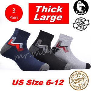 Stokin Kerja Lelaki Tebal Cotton Men Work Socks Thick Men Work Sock Long Large Wide Durable Thick Working Socks Safety Sock Safety Boots Sport Sock Stoking Tahan Lasak