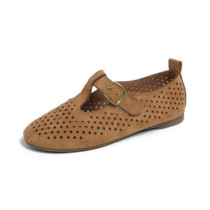 [JSJK]KOREAN New Hollow Flat Loafers Low-Cut Round-Toe Casual Comfort Simple Daily Flats#556