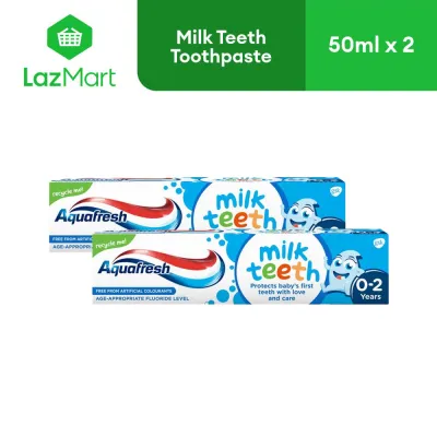 Aquafresh Milk Teeth Toothpaste 50ml - Pack of 2