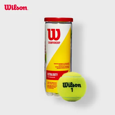 [BUY 4 CANS AT PRICE OF 3] Wilson Championship Extra Duty Tennis Balls (4 Pack) 12 Tennis Balls - WRT100101