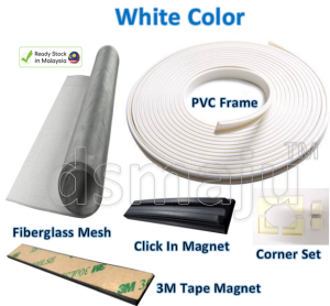 DSMAJU Custom Made DIY Magnetic Mosquito Net Magnetic Insect Screen Mosquito Net Mosquito Magnet Set