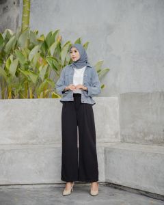 Dostifashion Lana Kulot | Celana Formal Wanita Kekinian | Celana Formal Pinggang Karet