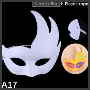[Creative] Blank Handmade DIY Masks Masquerade Cat Face Masks Props Paintable Party Cosplay Costume Party Decor Craft Prop