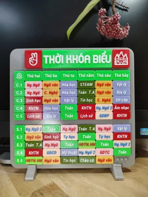Thời khóa biểu in 3D LEGO cá nhân hóa theo yêu cầu sử dụng cho cả Cấp 123