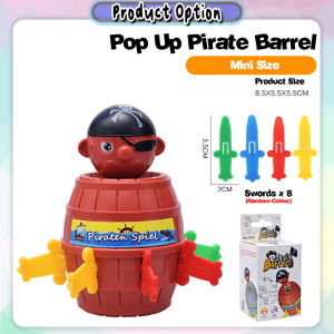 [iRojak] Pop Up Pirate Game  Pirate Barrel Running Man Roulette Pirate Game Toy 海盗桶游戏 Permainan Lanun - BT247