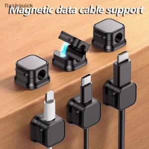 6PCS Magnetic Cable Management Clips Multi-Colored Cord Organizer Desk & Wall Mounted HookS