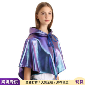 Cross-border Halloween Reaper Cloak Laser Multicolor Party Dress Up Costume Vampire Cloak Manufacturer Spot Wholesale Gifts