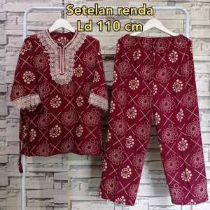 Setelan arab one set terbaru/setelan renda arabian/setelan kekinian